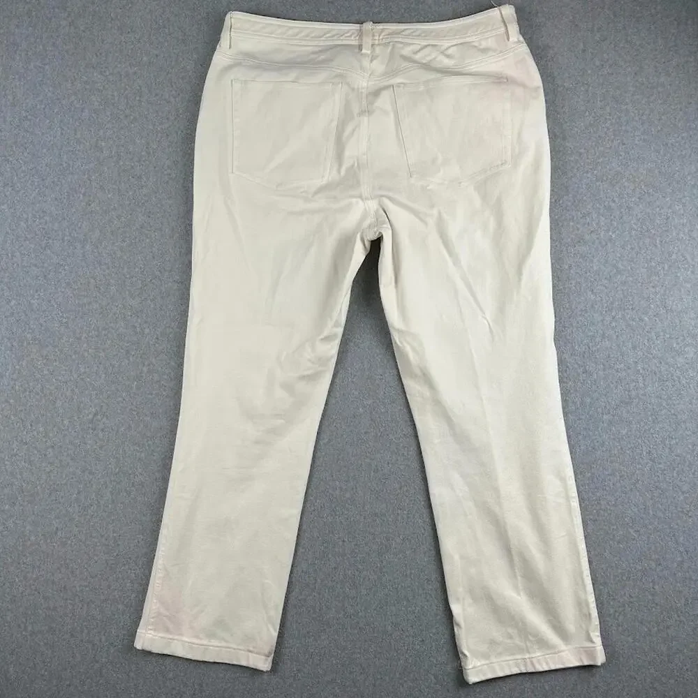 Lauren Ralph Lauren Pants Womens 14 White Straight Leg Classic 32x29 Casual Golf - Picture 2 of 8